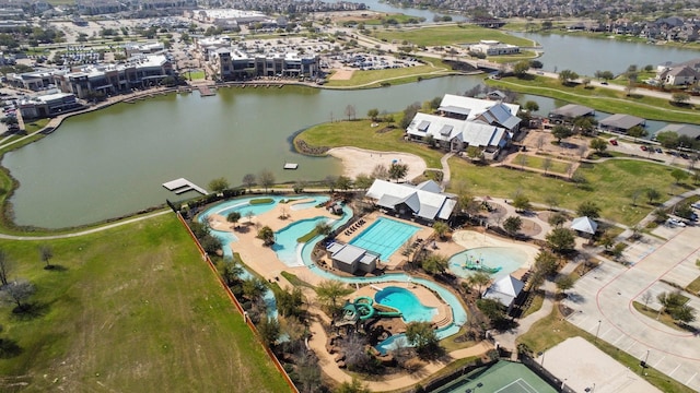 9419 Pecos Pass Ct, Cypress, TX 77433 - aerial view of property's location featuring a large body of water