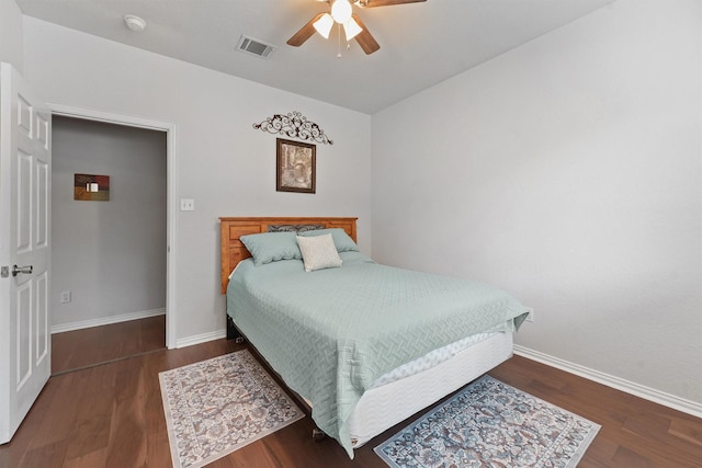 3330 Lake Island Dr, Montgomery, TX 77356 - bedroom with wood finished floors and a ceiling fan