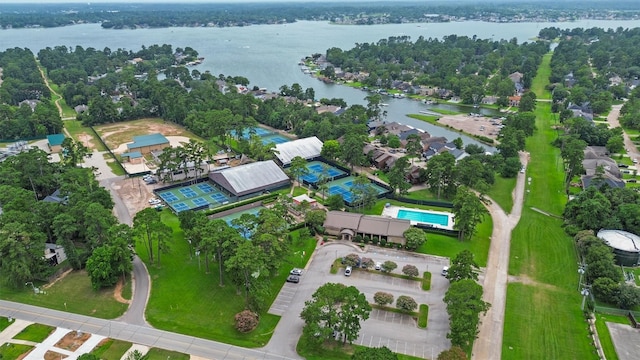 3330 Lake Island Dr, Montgomery, TX 77356 - aerial view of property and surrounding area with a large body of water