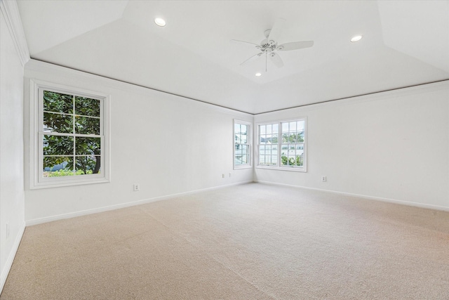 1976 Vermont St, Houston, TX 77019 - empty room featuring recessed lighting, carpet, and a ceiling fan