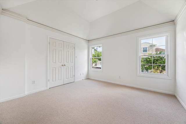 1976 Vermont St, Houston, TX 77019 - unfurnished bedroom with carpet, a closet, and vaulted ceiling