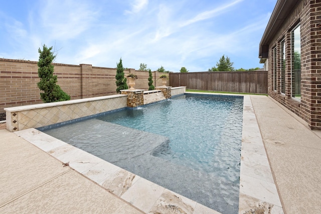 19219 Spotted Bass Ln, Cypress, TX 77433 - view of swimming pool with a fenced backyard