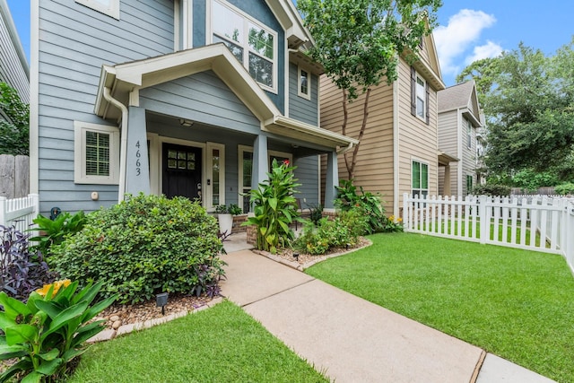 4663 Trembling Forest Ln, Houston, TX 77092 - view of front of property with a porch