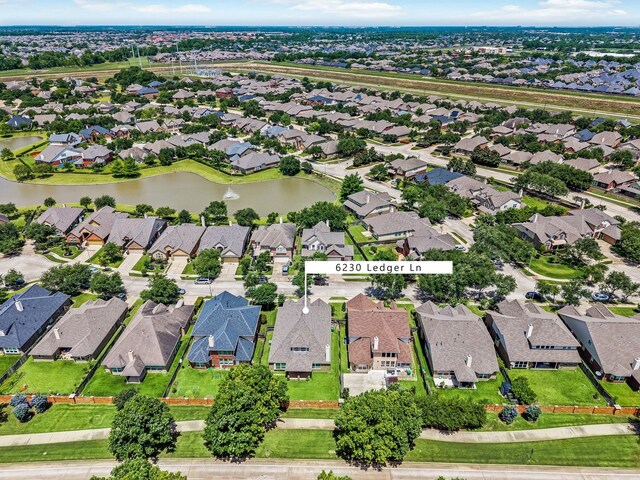6230 Ledger Ln, Missouri City, TX 77459 - aerial view of residential area with a large body of water