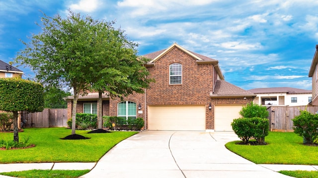 19334 St Winfred Dr, Spring, TX 77379 - traditional-style home featuring brick siding, driveway, an attached garage, and a shingled roof