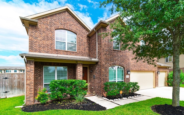 19334 St Winfred Dr, Spring, TX 77379 - traditional-style house featuring brick siding and concrete driveway