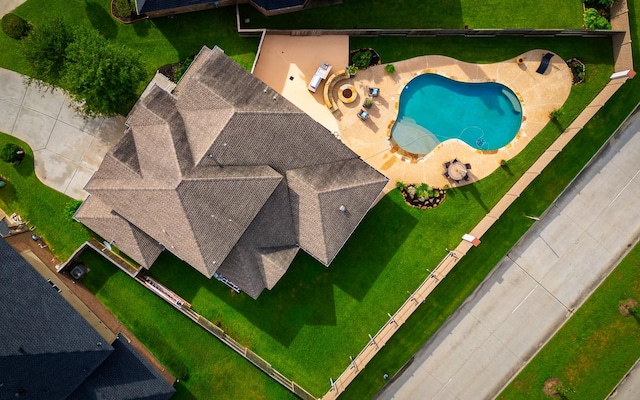 19334 St Winfred Dr, Spring, TX 77379 - drone / aerial view of a pool