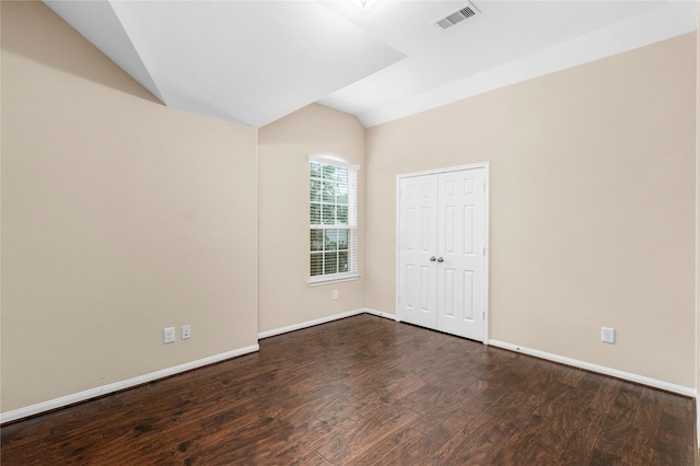 19334 St Winfred Dr, Spring, TX 77379 - unfurnished room featuring vaulted ceiling and wood finished floors