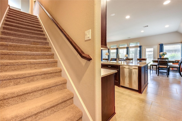 3411 Brampton Island Dr, Katy, TX 77494 - stairs with recessed lighting