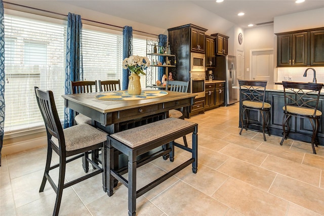 3411 Brampton Island Dr, Katy, TX 77494 - dining space featuring healthy amount of natural light, recessed lighting, and light tile patterned floors