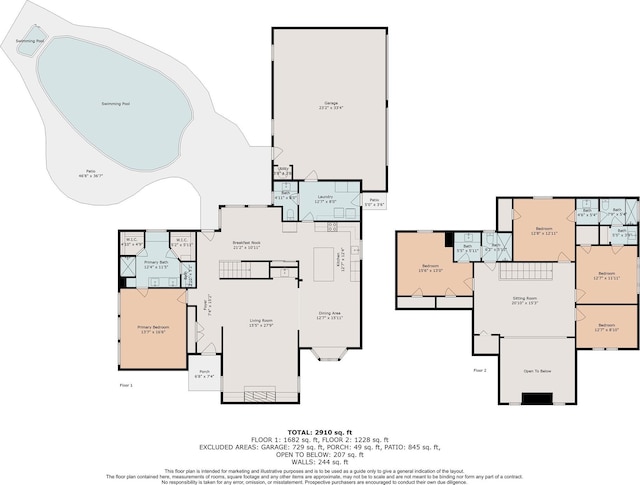 1802 Cedar Creek Ct, Houston, TX 77077 - view of home floor plan