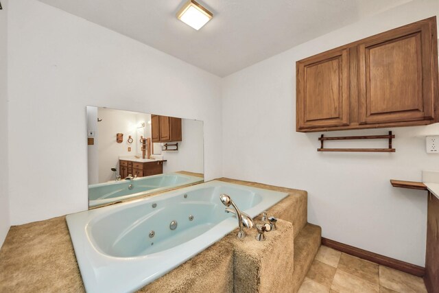 1404 Aldrich St, Houston, TX 77055 - bathroom featuring vanity and a jetted tub