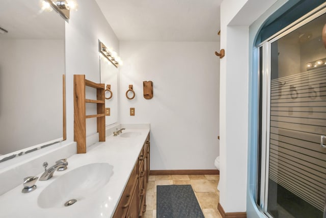 1404 Aldrich St, Houston, TX 77055 - bathroom with double vanity and a shower stall