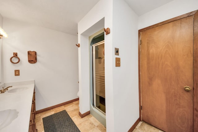 1404 Aldrich St, Houston, TX 77055 - bathroom with double vanity and a stall shower