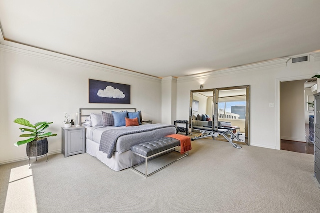 49 Briar Hollow Ln Unit 702, Houston, TX 77027 - carpeted bedroom with crown molding and baseboards