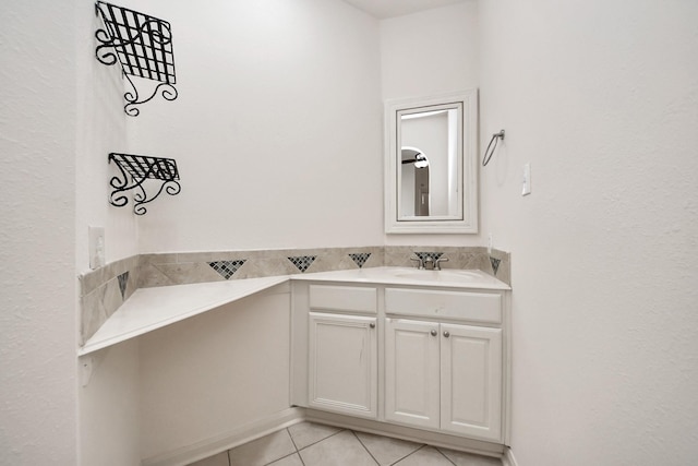 6423 Middlelake Ct, Katy, TX 77450 - bathroom with tile patterned flooring and vanity