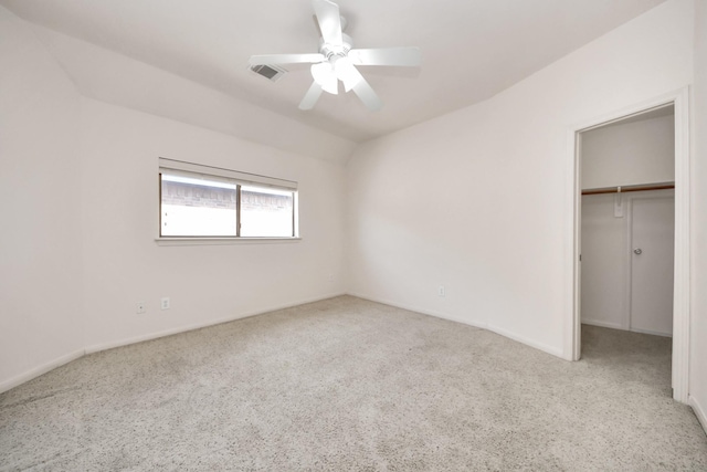 6423 Middlelake Ct, Katy, TX 77450 - unfurnished bedroom featuring carpet floors, a walk in closet, and a ceiling fan