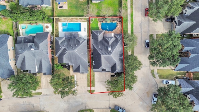 6423 Middlelake Ct, Katy, TX 77450 - aerial overview of property's location featuring property boundaries highlighted