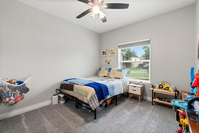 23803 Spring Way Dr, Spring, TX 77373 - bedroom featuring carpet and a ceiling fan