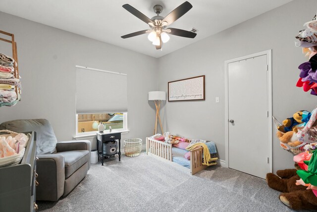 23803 Spring Way Dr, Spring, TX 77373 - recreation room with carpet and a ceiling fan