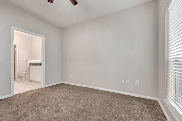 1330 Old Spanish Trl Unit 5106, Houston, TX 77054 - empty room with light carpet and ceiling fan