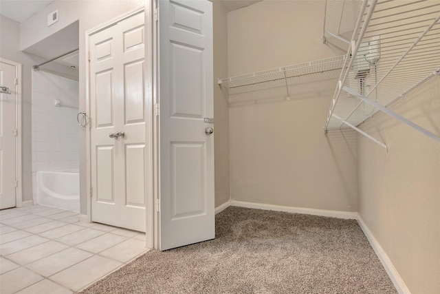 1330 Old Spanish Trl Unit 5106, Houston, TX 77054 - spacious closet with light carpet and light tile patterned floors