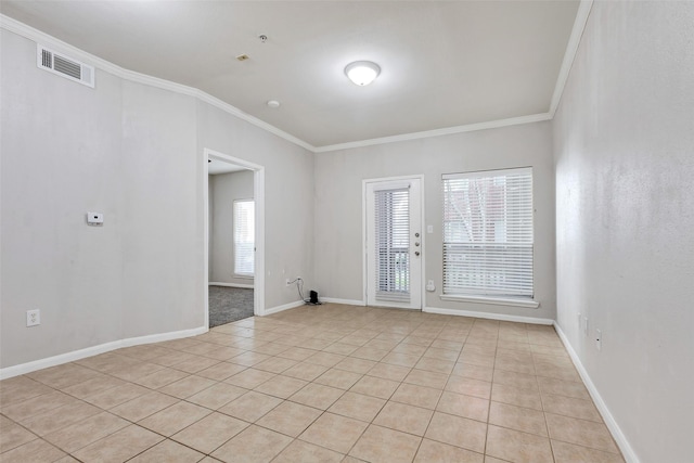 1330 Old Spanish Trl Unit 5106, Houston, TX 77054 - empty room with crown molding, light tile patterned flooring, and healthy amount of natural light
