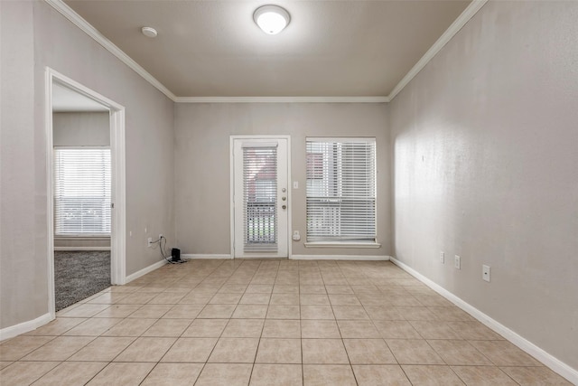 1330 Old Spanish Trl Unit 5106, Houston, TX 77054 - empty room featuring ornamental molding and light tile patterned floors