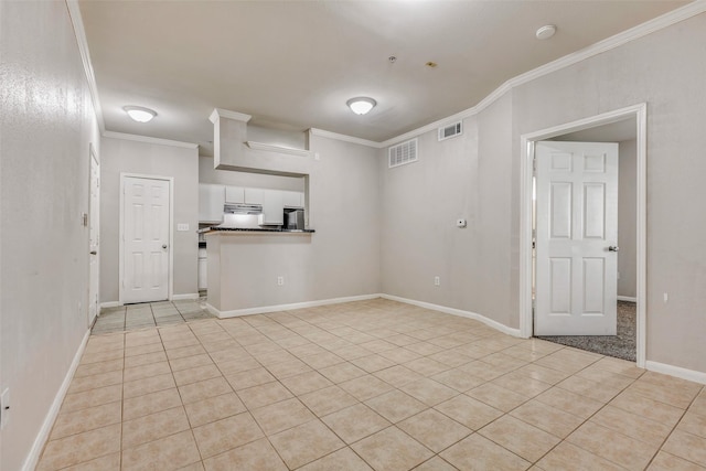 1330 Old Spanish Trl Unit 5106, Houston, TX 77054 - spare room featuring light tile patterned floors, ornamental molding, and a smoke detector