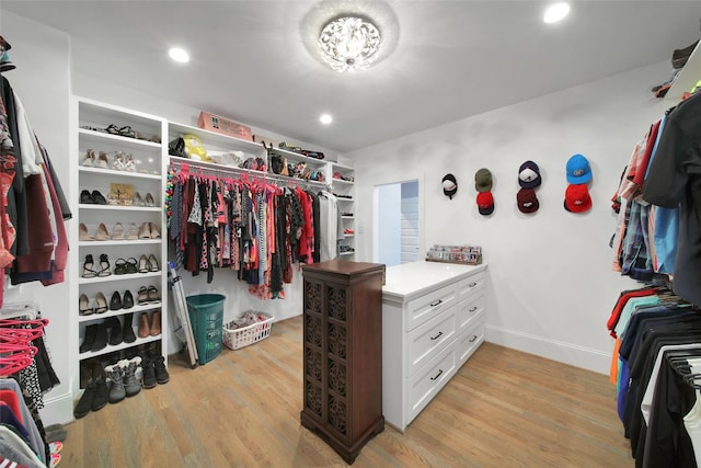1353 Chantilly Ln, Houston, TX 77018 - spacious closet with light wood finished floors