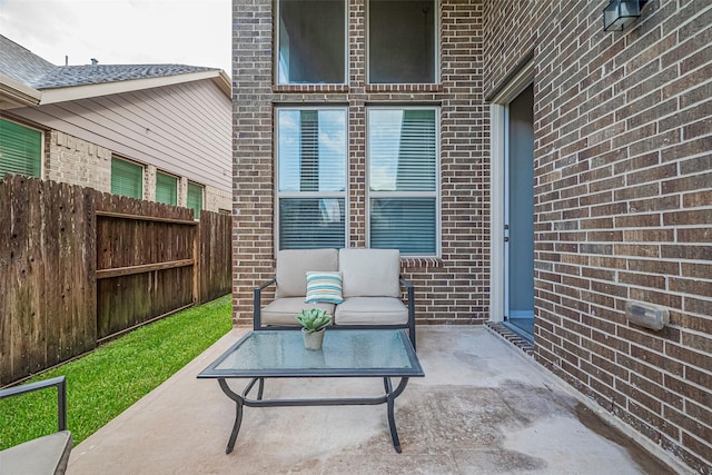 2526 Granberry Pt, Missouri City, TX 77459 - view of patio featuring an outdoor living space