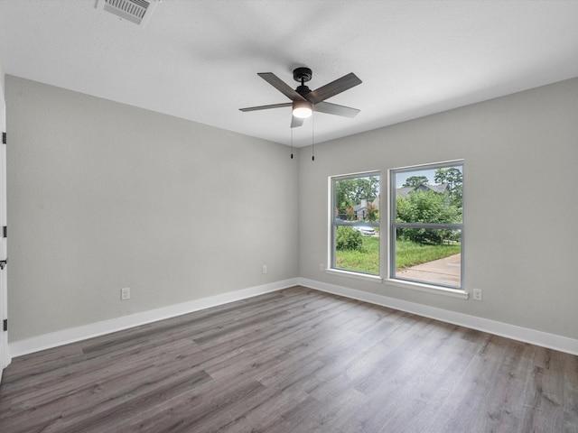 2515 Garapan St, Houston, TX 77091 - empty room featuring wood finished floors and ceiling fan