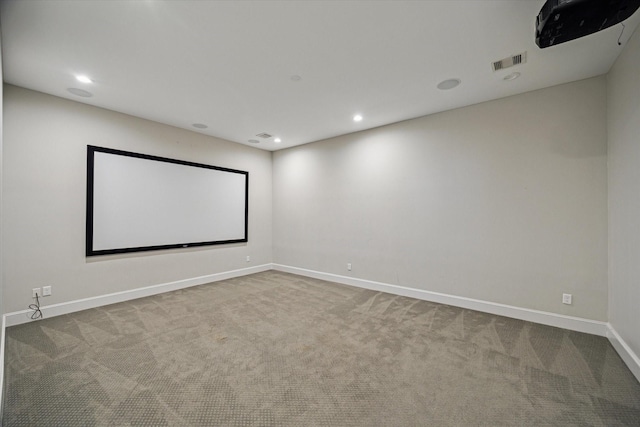 3310 Glen Haven Blvd, Houston, TX 77025 - carpeted cinema with baseboards and recessed lighting