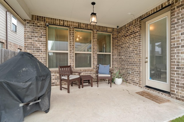 6023 Dovetail Cliff Ct, Katy, TX 77493 - view of patio / terrace featuring grilling area
