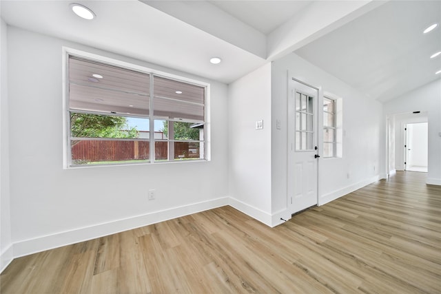 9622 Clanton St, Houston, TX 77080 - spare room with wood finished floors and recessed lighting