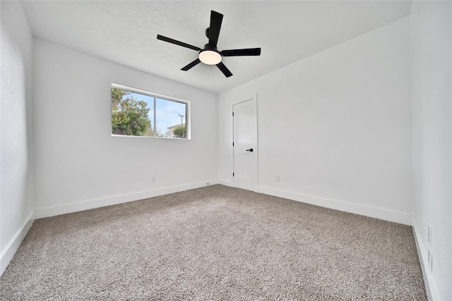 9622 Clanton St, Houston, TX 77080 - carpeted spare room with baseboards and a ceiling fan
