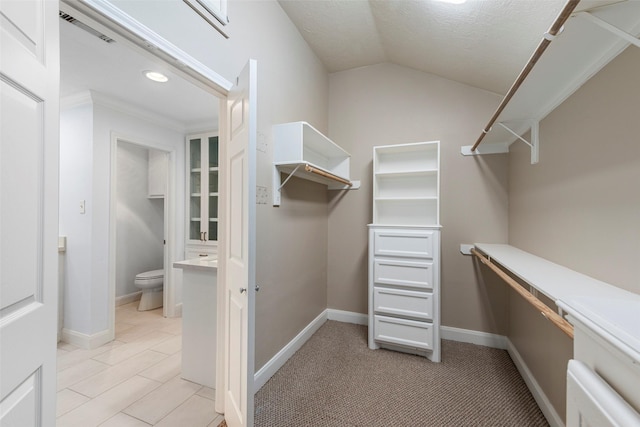 9210 Rangely Dr, Houston, TX 77055 - walk in closet with lofted ceiling
