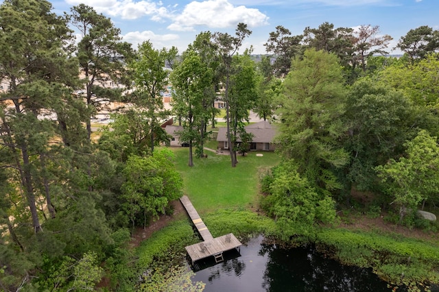 2902 Rainwood St, Spring, TX 77388 - aerial overview of property's location with a large body of water