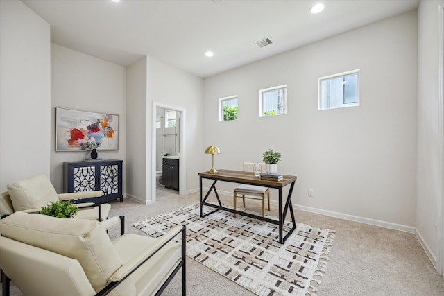 805 Sandman St, Houston, TX 77007 - office with light carpet and recessed lighting