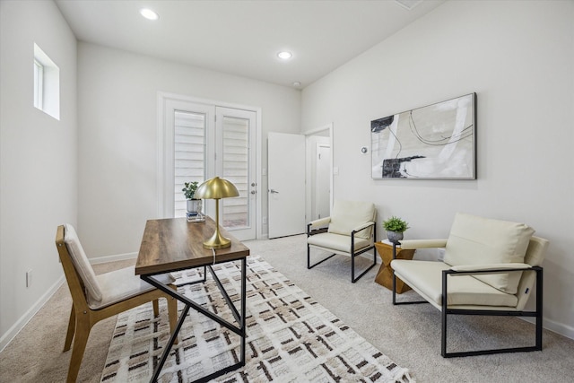 805 Sandman St, Houston, TX 77007 - office featuring light colored carpet and recessed lighting