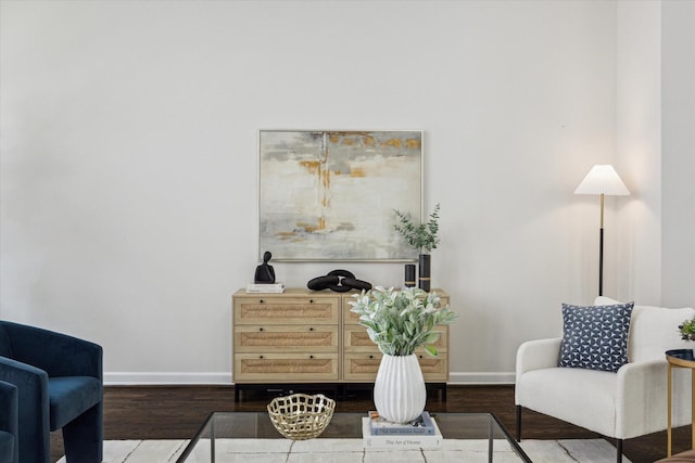 805 Sandman St, Houston, TX 77007 - living area with wood finished floors and baseboards