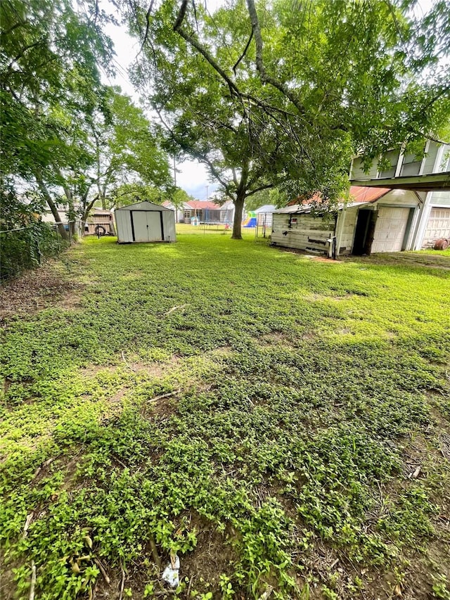 206 E Rogers St, Ganado, TX 77962 - view of yard featuring a storage shed