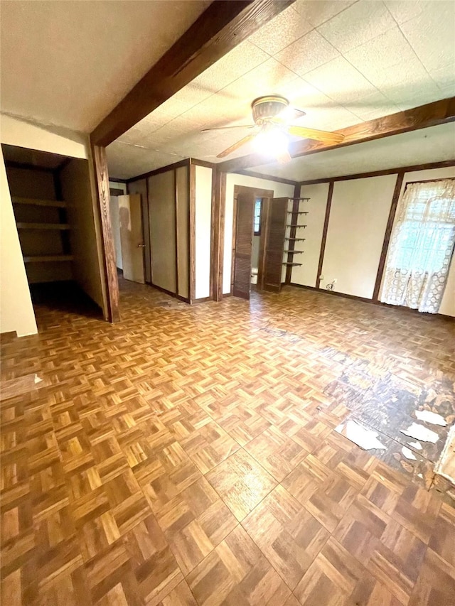 206 E Rogers St, Ganado, TX 77962 - empty room with ceiling fan and baseboards
