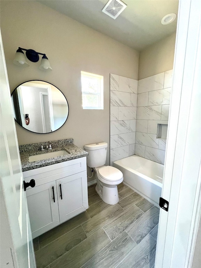 16897 W Alderson, Montgomery, TX 77316 - full bath featuring vanity and wood tiled floors