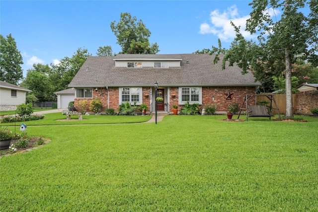 18910 Casper Dr, Spring, TX 77373 - traditional home with roof with shingles, brick siding, and a garage