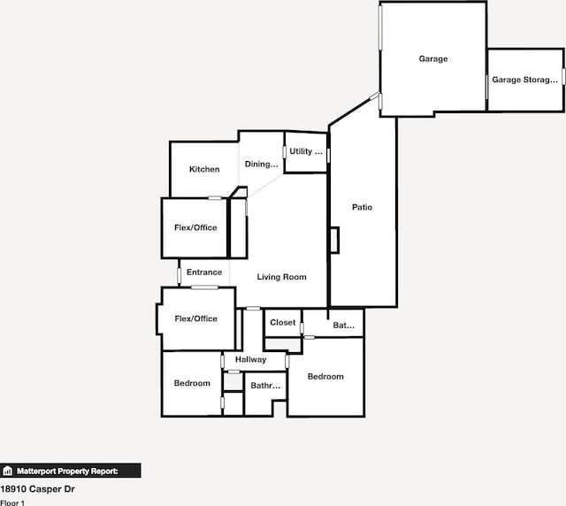 18910 Casper Dr, Spring, TX 77373 - view of room layout