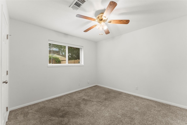 18910 Casper Dr, Spring, TX 77373 - carpeted spare room featuring baseboards and ceiling fan