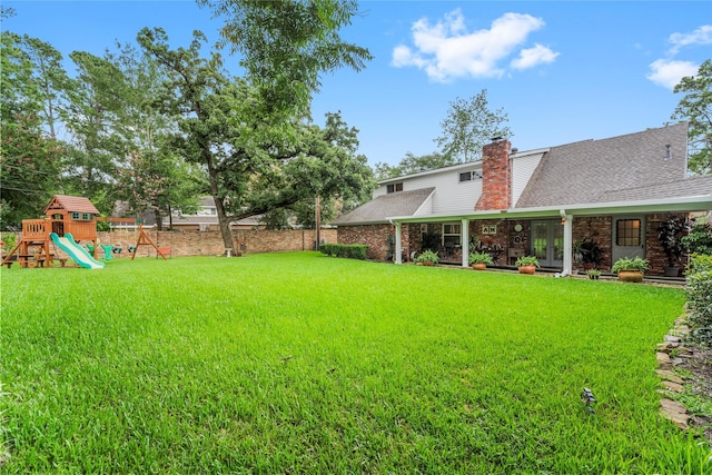 18910 Casper Dr, Spring, TX 77373 - view of yard with a playground