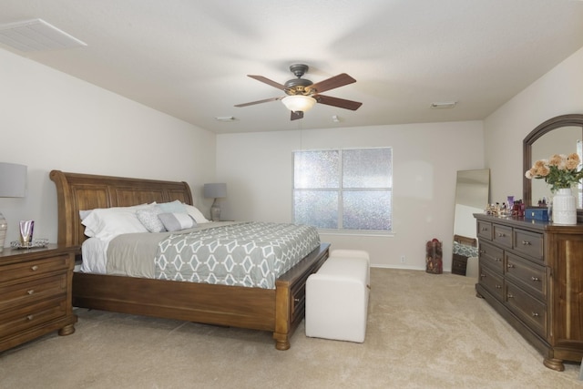 14903 Sugar Sweet Dr, Sugar Land, TX 77498 - bedroom with light colored carpet and a ceiling fan