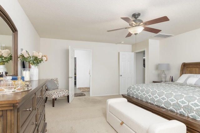14903 Sugar Sweet Dr, Sugar Land, TX 77498 - bedroom with light colored carpet and ceiling fan